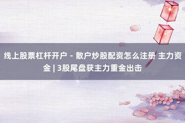 线上股票杠杆开户 - 散户炒股配资怎么注册 主力资金 | 3股尾盘获主力重金出击