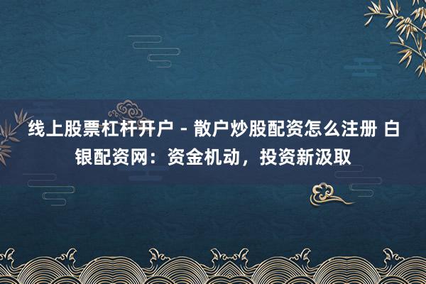 线上股票杠杆开户 - 散户炒股配资怎么注册 白银配资网:资金机动,投资新汲取